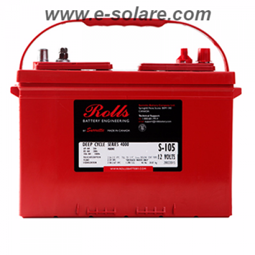 Battery Rolls Solar 4000 - S105 / S12 24