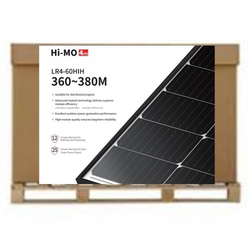 LONGI Solar Panel Mono LR4- 60HiH-375M / 30 buc / 0,304 euro/watt / Black Frame